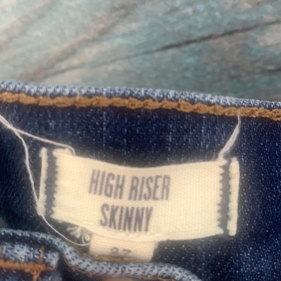 Madewell High Riser Skinny Blue Jeans 27 - Picture 8 of 8